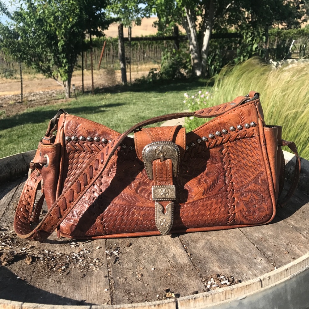 American West leather western purse